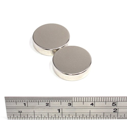 2 Very Strong Magnets 20x5 mm Neodymium Craft Disc 20mm dia x 5mm