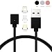 Produktbild Magnet USB Typ C Micro Beleuchtung Kabel - L2W 3 in 1 Ladekabel 3.28ft Schnellladung und Datensynchronisierung mit LED-Anzeige für Handys und Tablets, iPhone Android USB-C Ladegerät Anzug (Schwarz)