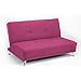Children's Convertible 2 Seater Clic Clac Sofa Bed - Orchid Pink