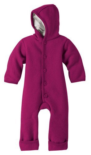 Disana Baby Girls' Plain Dungarees Pink Berry