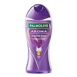 Palmolive?Aroma Absolute Relax?Body Wash, 250ml?Shower Gel?Single Bottle, 100% Natural?Ylang?Ylang?Essential Oil & Iris?Extracts for a Smooth Skin, pH Balanced?Bodywash,?Free?of?Parabens & Silicones?