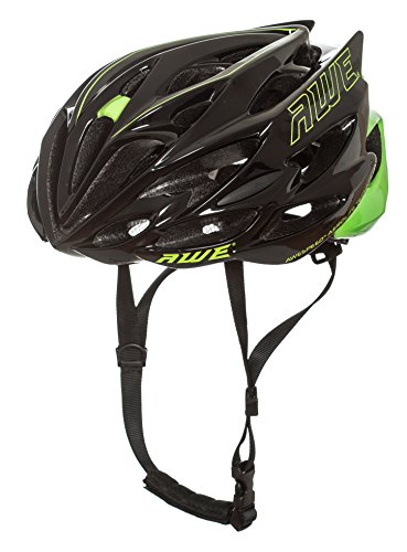 AWE® AWESpeed™ In-Mould Helm Erwachsene Männer Straßen-Radsport 56-58cm Schwarz-Grün - 7