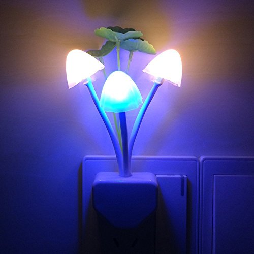 MSE Original LED Sensor Night Light 0. 3W 20LM Color Changing Mushroom Night Lamp With Plum Flower Ideal For Home Decor Wall Light RS.299 (70.00% Off) - Amazon