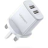 UGREEN USB Charger 17W 2 Port Wall Plug Fast Phone Travel Adapter Compatible with Nintendo Switch iPhone SE/11/XR iPad Galaxy S20 Huawei P40 Moto G8 Nokia 7.1 Redmi Note8 Sony XA2 etc