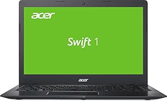 Acer Swift 1 (SF114-31-C534) 35,56 cm (14 Zoll) HD Notebook (matt) (Intel Celeron N3060, 4 GB RAM, 64 GB eMMC, Intel HD Graphics, Win 10 Home) schwarz