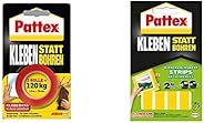 Pattex Montagekleber Kleben statt Bohren, starker Kraftkleber für sofortigen Halt, universell einsetzbarer Bau