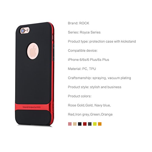 Funda ROCK Royce iPhone 6 6s Case Netted Texturizado Doble Capa Dos Colores Apple Logo PC TPU Agujero Honda Tel fono Caja Caso para Apple iPhone 6 6s 4 7 inch - Rojo reviews Funda ROCK Royce iPhone 6 6s Case Netted Texturizado Doble Capa Dos Colores Apple Logo PC TPU Agujero Honda Tel fono Caja Caso para Apple iPhone 6 6s 4 7 inch - Rojo