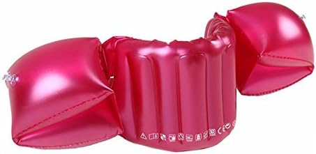OMOUP Inflatable Swimming Arm Bands, Swimming Rings Floats Swim Floater Vests Safety Floatation Device for Adult/Baby Toddler (red-M)