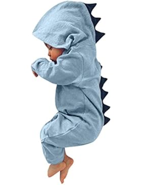 Malloom® Neugeborene Baby Boy Mädchen Dinosaurier mit Kapuze Strampler Overall Outfits Kleidung