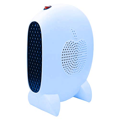 Termoventilatore Elettrico, Stufetta Elettrica Termoventilatore Portabile 1000W con protezione da surriscaldamento e ribaltamento (blu)