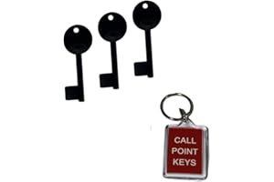 TC397- CQR/Apollo Call Point/Fire Panel/Fire Alarm Spare/Extra Key – Available in packs of 1/2/3/5/10 Keys with 1x DADD-E Call Point Key Keyring. The following pack size is selected (3)