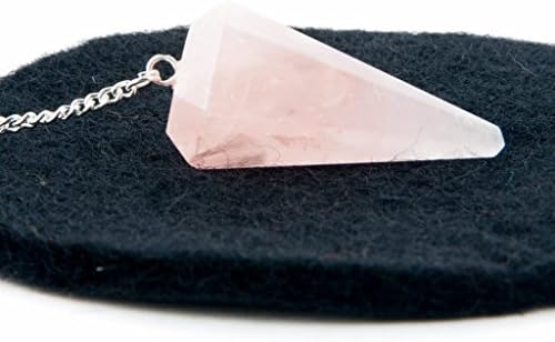 Rose Quartz Pendulum/Dowser by Spiru - Natural Stone for Spiritual Healing, Reiki, and Chakra Balancing