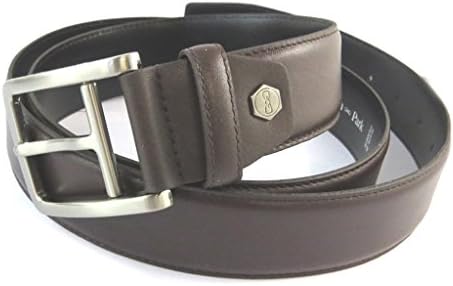 Leather belt 'Eden Park'brown moka - 35 mm (1.38'').