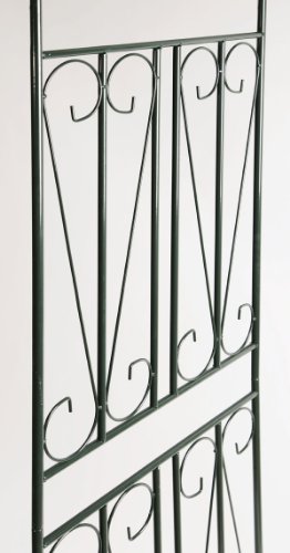 CLP Rosenbogen Metall ( Eisen ) pulverbeschichtet, 40 / 60 cm breit (wählbar), sehr stabil, geschwungen mit Spitze ca. Tiefe 60 cm, Breite 130 cm, Höhe 265 cm - 4