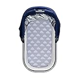 snuz Moses Korb/Kinderwagen Spannbettlaken – Cloud Nine Print - 3
