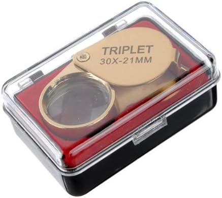 Golden 30 X 21Mm Jeweler Loupe Magnifying Eye Glass Magnifier