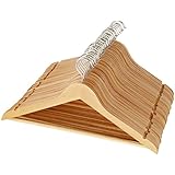 AmazonBasics Lot de 30 cintres en bois Couleur érable