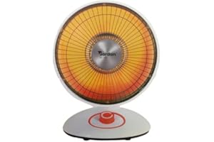 WeGeek, Stufa elettrica a parabola in fibra di carbonio con doppio tibo di riscaldamento 300W/600W. Diametro 35cm. - cod. JR-0503