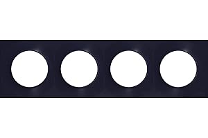 Schneider Electric - Odace Styl, plaque Anthracite 4 postes horiz./vert. entraxe 71mm - S540708