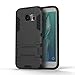 Produktbild Samsung S7 Edge Hülle,Handyhülle + Samsung S7 Edge panzerglas schutzfolie 360 Grad PC Hardcase 3 in 1 Anti-Kratzer Bumper Schutzhülle-Schwarz