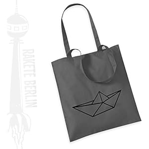 Jutebeutel Stoffbeutel ' Schiff origami '