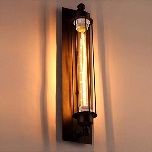 Preisvergleich Produktbild XQD Retro Beleuchtung Wandlampe Kreative Lichtwand Kreative Industrie Nachttischlampe Amerikanische Vintage Treppe der Schmiedeeisen Balkon Wandleuchten Industrielle Wandleuchte