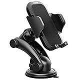 Supporto Cellulare per Auto Mpow Supporto Auto Smartphone Culla Regolabile per Cruscotto Dashboard Parabrezza, Supporto Cellulare per Auto per iPhone 7 7 plus 6s Plus 6s 6 Plus 6 5s 5c 5 4s, Samsung Galaxy S6 Edge + S6 S5 S4 S3, Note 4 3 2, Sony, Huawei, Xiaomi ecc