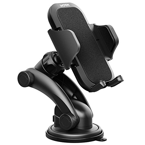 Supporto Cellulare per Auto Mpow Supporto Auto Smartphone Culla Regolabile per Cruscotto Dashboard Parabrezza, Supporto Cellulare per Auto per iPhone 7 7 plus 6s Plus 6s 6 Plus 6 5s 5c 5 4s, Samsung Galaxy S6 Edge + S6 S5 S4 S3, Note 4 3 2, Sony, Huawei, Xiaomi ecc