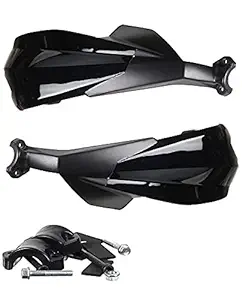 A & U Bike Hand Guard Protector Universal for All for KTM Models (Pack of 2) Black Colour