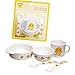 Produktbild LUFA 5 Stück Kinder Essgeschirr-Set Eco-Friendly Bambus BPA Free Chicken Design