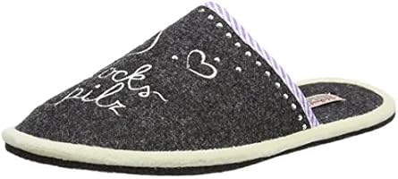 Adelheid Women's Gl&uuml;ckspilz Pailette Filzpantoffel Unlined slippers