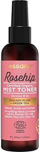 Rosehip By Essano Certified Organic Mist Toner, 120ml (4oz)