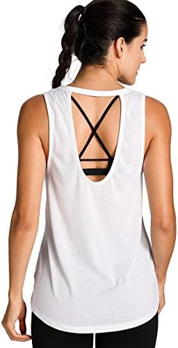 MELIWOO Women's Workout Top Sleeveless Active Cute Yoga Crop Tank Top