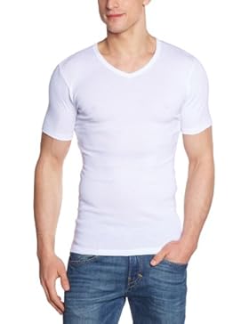 HERMKO 16488 3er Pack Herren Business Shirt mit V-Neck aus Baumwolle / Modal