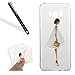 Produktbild Galaxy S8 Hülle,HandyHülle für Samsung Galaxy S8,Leeook Kratzfeste Scratch-Resistant Hülle TPU Case Schutzhülle Silikon Crystal Kirstall Clear Case Durchsichtig Schön Weiß Kleid Malerei Muster Transparent Weichem Silikon Schutzhülle Handy Gürtel Tasche Schutzhülle Hülle Case Cover Abdeckung Etui TPU Bumper Schale für Samsung Galaxy S8 + 1 x Schwarz Eingabestift-Weiß Kleid#