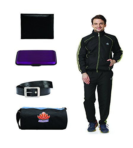 Abloom Black parrot green Track suit & gym bag Belt With Wallet Stylish Combo RS.1299 (74.00% Off) - Amazon