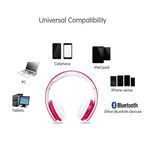 Versi n actualizada Auriculares inal mbricos Bluetooth para ni os Volumen que limita el auricular plegable seguro con el micr fono Aux en tarjeta SD FM para Smartphone PC Tableta Rosado-Votones reviews Versi n actualizada Auriculares inal mbricos Bluetooth para ni os Volumen que limita el auricular plegable seguro con el micr fono Aux en tarjeta SD FM para Smartphone PC Tableta Rosado-Votones