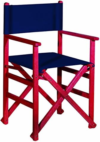 Wooden Director Chair Red navy