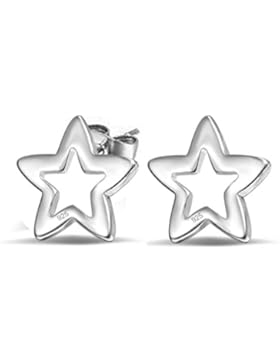 Wiftly Ohrringe Hänger Damen Mädchen 925 Sterling Silber Sterne kinder ohrstecker
