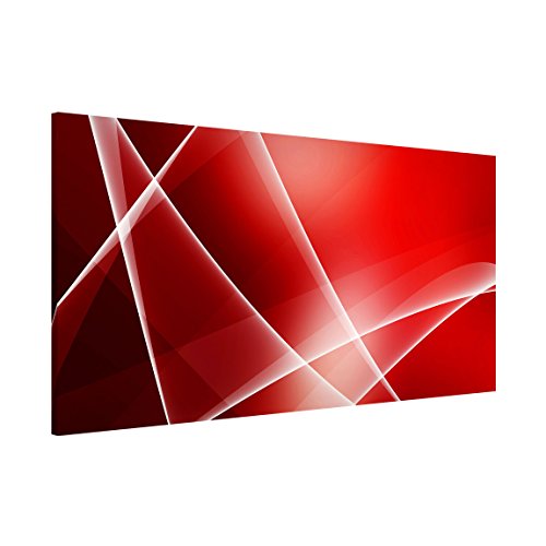 Magnettafel Red Heat Memoboard Design Quer Metall Magnet Pinnwand Motiv Wand Stahl Küche Büro, Größe HxB: 37cm x 78cm