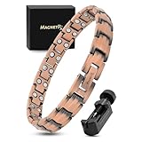 Magnetrx® Women's Pure Copper Magnetic Bracelet – Effective Ultra Strength Magnetic Copper Bracelets For Women – Adjustable Bracelet Length With Included Sizing Tool (classic)