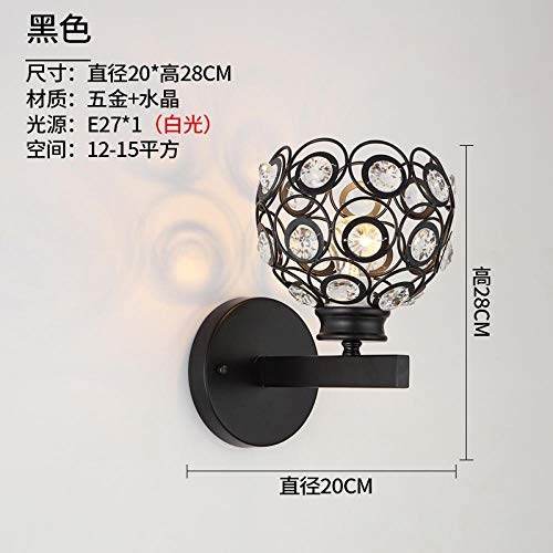 Preisvergleich Produktbild Lampe Wandleuchte Wandlampen Aussenlampe Nordic Postmodernen Wandleuchte Kristall Schlafzimmer Nachttischlampe Wohnzimmer Wandleuchte Licht Luxus Einfache Kreative Korridor Korridor Lam