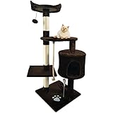 [Gesponsert]Befied Katze Baum Klettern Baum Kratzer Post Spiel Baum Haustier Spielzeug Haustier Zubehör (Braun)