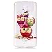 Produktbild Huawei Mate 10 Hülle, Chreey Glatt Transparent Schutzhülle 3D Druck Öl Glanz Relief Muster Crystal Klar Handyhülle Ultra Slim Weich TPU Silikon Case Cover Skin Kratzfeste [Vier Eulen]