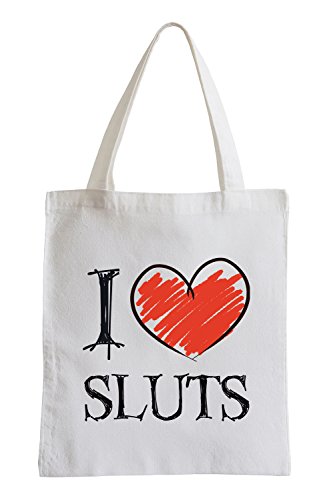 Preisvergleich Produktbild I love Sluts Fun Jutebeutel