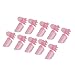 Umiwe(TM) Manicure Tools Nail Art Design Tips Cover Polish Shield Protector Clip (Pink,Set of 10)