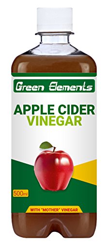 Green Elements - Apple Cider Vinegar (Raw, Unprocessed and Unrefined) with Mother Vinegar, 500ml RS.229 (43.00% Off) - Amazon