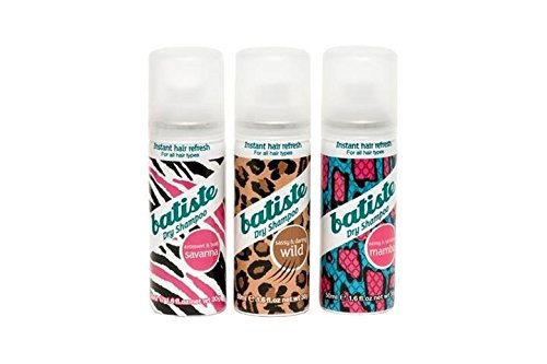 Multi Pack Offer Gift Set 3 X Batiste Dry Shampoo Wild, Savanna & Mamba 50 ml Each