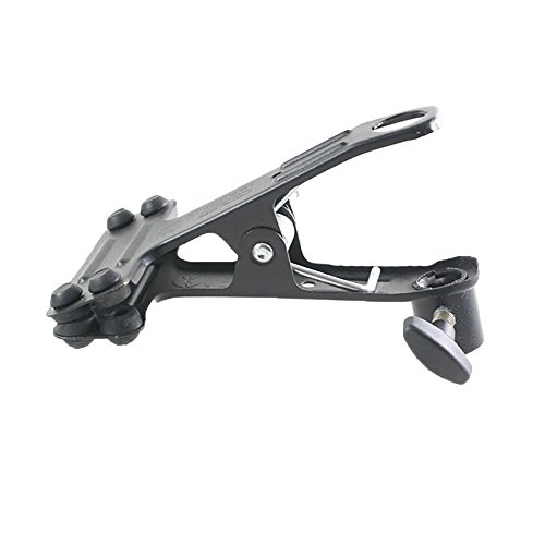 Manfrotto 175 - Clip de Montura para trípodes y monopiés, Color Negro