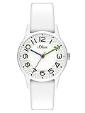 s.Oliver Damen Analog Quarz Uhr mit Silikon Armband SO-3518-PQ